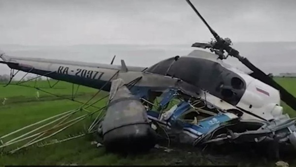 В России потерпел крушение вертолет, пилот погиб
