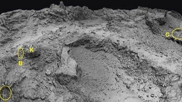 На кометі вперше знайдені печери