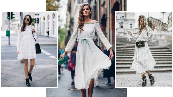 Как обыграть простое белое платье