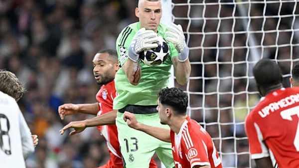 Стала відома оцінка Луніна за матч Баварія - Реал