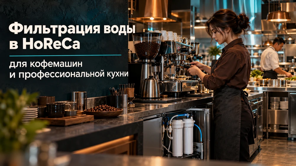 Фильтрация воды в HoReCa для кофемашин и профессиональной кухни
